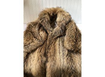 Genuine Fox Fur Coat Size 16