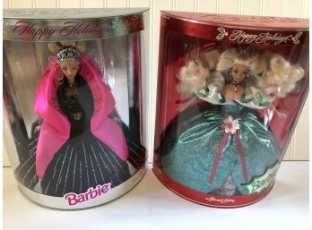 Holiday Celebration Christmas Barbie Dolls New In Box