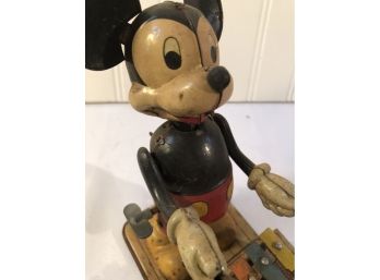 Vintage Mickey Mouse Playing Xylophone