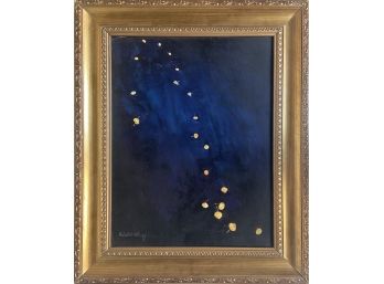 Original Oil On Canvas In Pretty Gold Framed Signed R. Wankelman 07