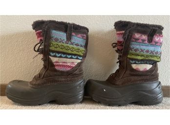 North Face Girl's Size (4) Faux Fur Boots