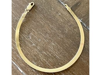 14K Gold Italy Herringbone 7' Bracelet 2.8 Grams