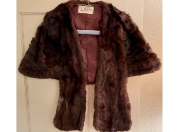 Lloyd's Of Denver Vintage Mink Fur Caplet Jacket