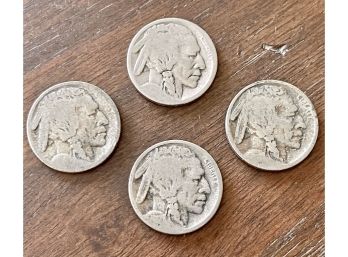 Set Of Four Buffalo Head Nickels