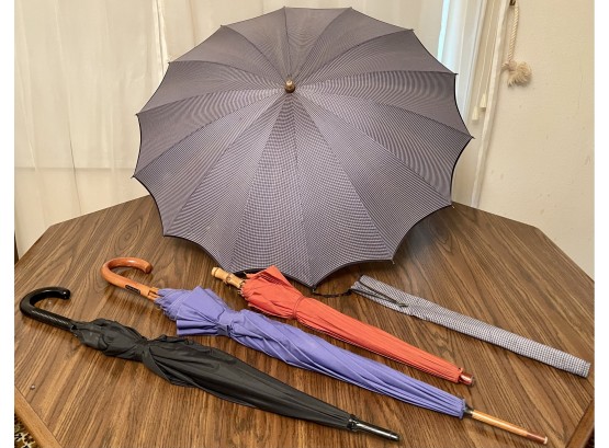 Lot Of Vintage Umbrellas Including Yves Saint Laurent
