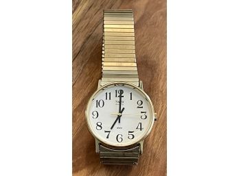 Vintage Timex Quartz LA Cell Water Resistant Gold Tone Men's Watch