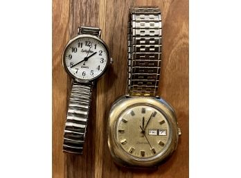 Men's Timex Electronic Water Resistant Watch & A Lucky Star Ladies Quartz Watch