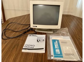 Vintage Smith-corona Monitor With Paperwork 12 Inch Display Model HRM2 (as Is)