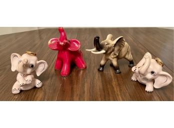 Mid-century Modern Pottery Elephant Collection
