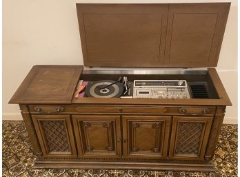 Vintage Soundesign Console With Cassette & 8 Track Stereo Recorder With Original Paperwork
