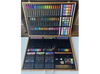 Gallery Studio Deluxe Art Set In Wooden Case With Soft Carry Case