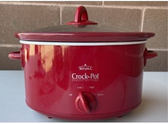 Rival Crock-pot Stoneware Slow Cooker With Insert, Lid, & Power Cable