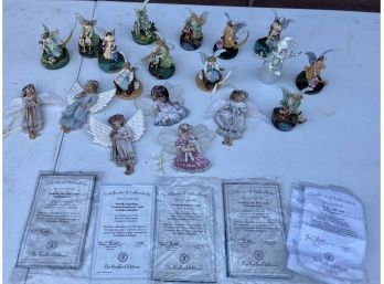 Collection Of Bradford Editions Angels With Storage Box Signed And Numbered