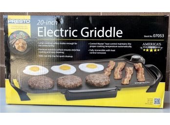 Presto 20 Inch Electric Griddle New In Box