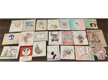 Large Lot Of Vintage And Victorian Greeting Cards (signed) Assorted Holidays (2 Of 3)