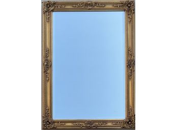 Turner Mirror Company  Beveled Mirror In Ornate  Gold Frame