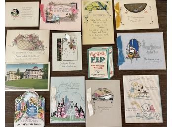Collection Of Vintage And Victorian Greeting Cards Some Unused