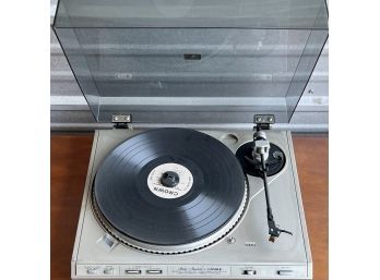 Fisher Studio-standard Semi Automatic Stereo Turntable With Power Cable And Dust Cover