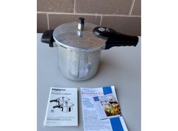 Presto 6-quart Pressure Cooker With Manual & Recipe Booklet