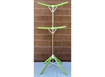 Green Tree Rack Adjustable Clothes Drying Rack