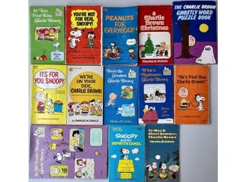 Collection Of Peanuts Vintage Paperback Books And Booklets