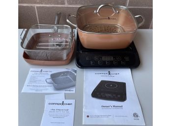 Copper Chef Induction Cooktop With (2) Pans And Original Paperwork