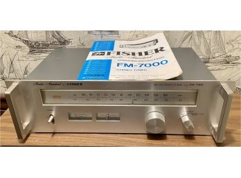 Fisher FM-7000 Stereo Turner With Power Cable & Instructions