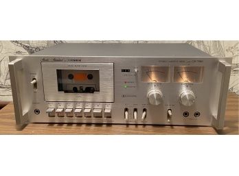 Fisher CR-7000 Stereo Cassette Tape Deck With Power Cable &  Connecting Diagram Paperwork