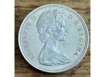 Canada 1966 Silver Dollar Queen Elizabeth II D G Regina