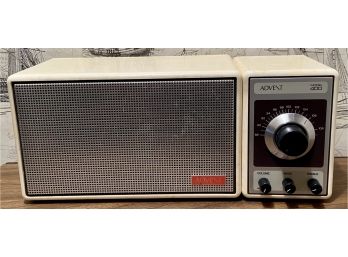 Vintage Advent 400 FM Receiver & Model 400 Acoustic Suspension Speaker System With Cables