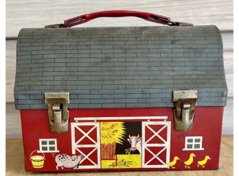Vintage Barn Animal Lunch Box By Thermos