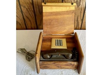Paul Nelson Mid-century Executive Telephone In Walnut Case