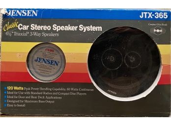 Jensen 6.5' Triaxial 3-way Car Stereo Speaker System With Original Box