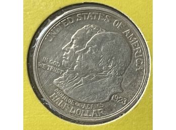 1823 - 1923 Los Angeles US Half Dollar Adams Monroe Doctrine Centennial