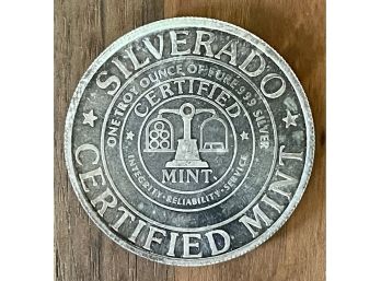 (1) Troy Ounce 999 Fine Silver Coin Silverado