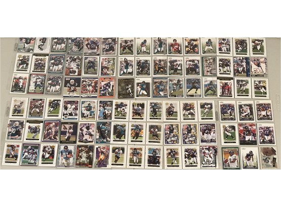 (10) Double Sided Sheets Football Cards Topps, Score, Donruss, NFL Pro Set Including Ray Lewis