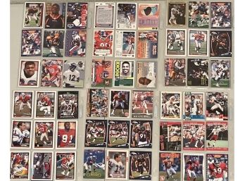 (6) Sheets Of Denver Broncos Football Cards Including Steve Treadwell And Darius Watts