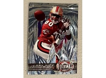 1997 Metal Universe Jerry Rice Wide Receiver Card