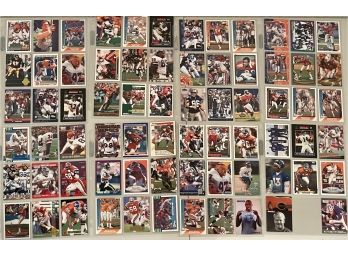 (8) Sheets Of Denver Broncos Football Cards Including Anthony Marshal And Kenny Walker