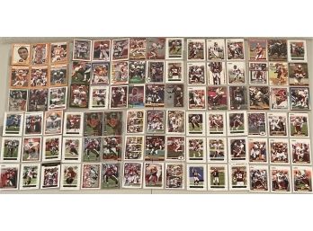 (10) Double Sided Sheets Football Cards Topps, Score, Donruss, NFL Pro Set, 1985 And Up