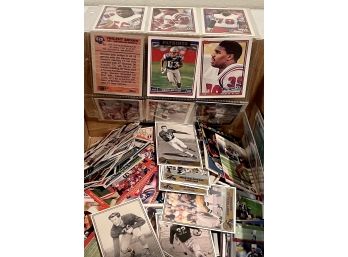 Large Box Of Assorted Football Cards Topps, Score, And More