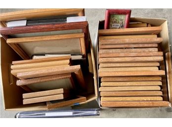 Large Collection Of Assorted Small Wood/plastic Picture Frames