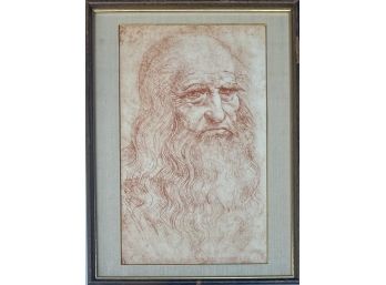 Leonardo Da Vinci Print In Frame