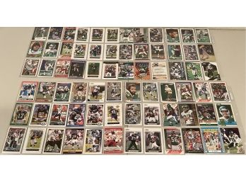(8) Double Sided Sheets 1990-91 Football Cards Topps, Score, Donruss, NFL Pro Set, Keyshawn Johnson