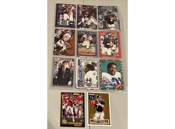 Assorted Denver Bronco Cards Signed Dan Reeves, Otis Armstrong, And Mike Harden