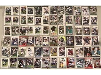 (8) Double Sided Sheets Football Cards Topps, Score, Donruss, NFL Pro Set, Including Randall Cunningham