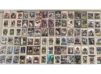 (10) Double Sided Sheets Football Cards Topps, Score, Donruss, NFL Pro Set Including Brian Griese