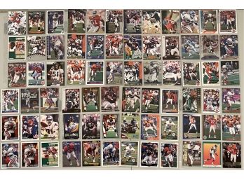 (8) Sheets Of Broncos Football Cards Including Neil Smith, William Greene, And More