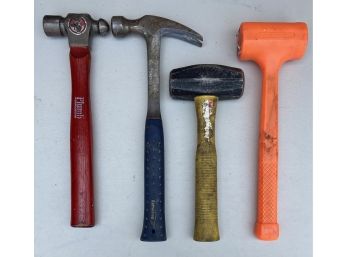 (4) Hammers & Mallets - Plumb , Estwing, Stanley, Pittsburgh