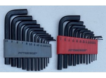 (2) Pittsburgh Complete Hex Key Sets
